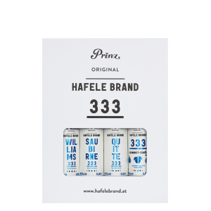 prinz-genusspakete-hafele-333-kernobst 333 Kernobst Genusspaket - Hafele Brand von Prinz mit 0,04-Liter-Flaschen.